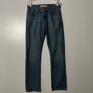 Levis 514 slim straight fit washed blue denim casual mens jeans size 30x32
